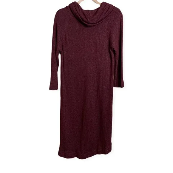 Michael Stars Burgundy Cowl Neck Sweater Dress - Picture 3 of 7